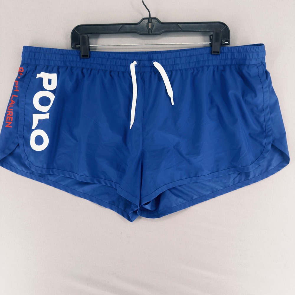 Polo Ralph Lauren XXL Blue Athletic Running Shorts Drawstring Zip Pocket
EUC
